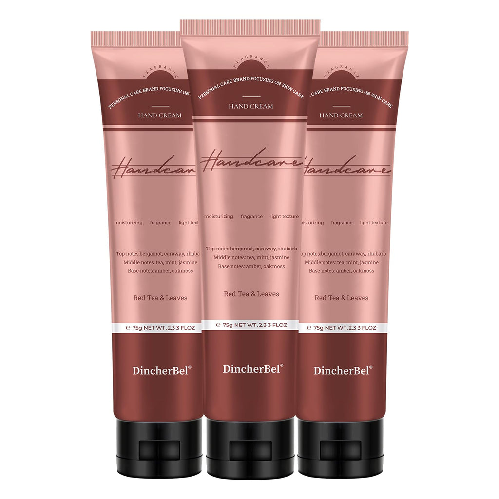 DincherBel 3 Pack Advanced Fragrance Hand Cream Gift Set – Deeply Moisturizing, Non-Greasy (75ml x 3)
