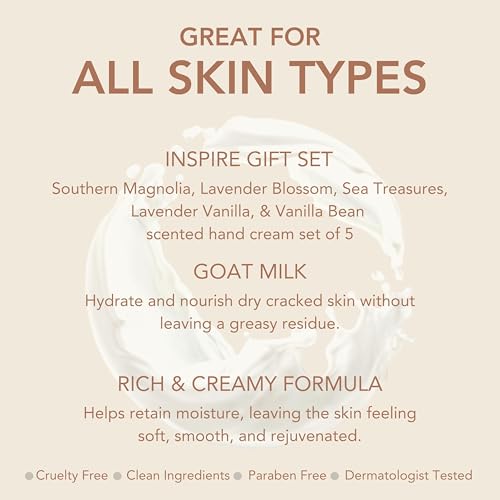 Dionis Goat Milk Hand Cream Inspire Gift Set 2025 – 6 x 1 oz Tubes