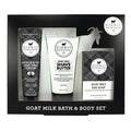 Dionis Cedarwood & Sea Salt Goat Milk 3pc Gift Set | Shave Butter, Lotion & Bar Soap