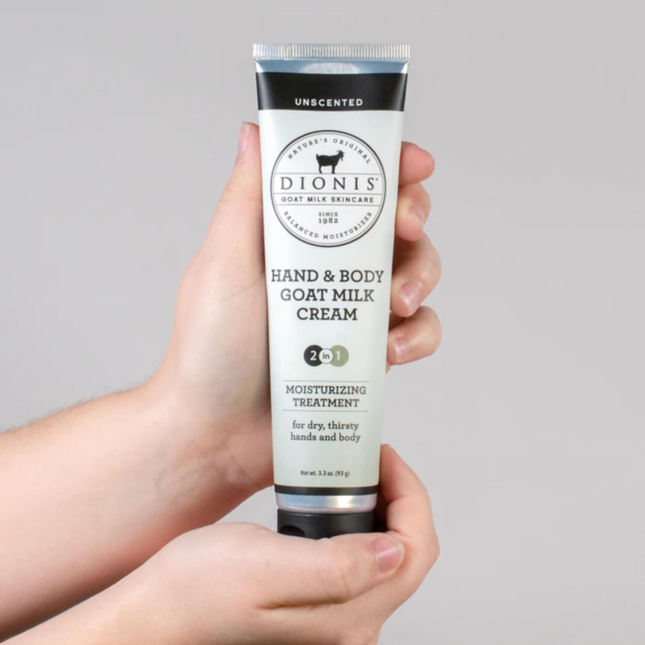 Dionis Unscented Goat Milk Skincare Bundle – Hydrating Lotion + Travel Cream