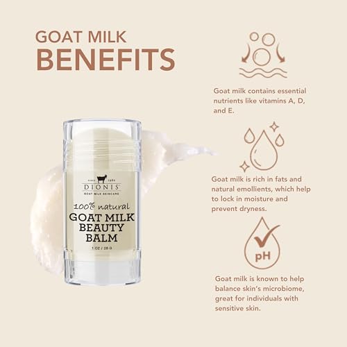 Dionis Goat Milk Beauty Balm — Multi-Purpose Hydration for Face, Lips, Eyes & Neck