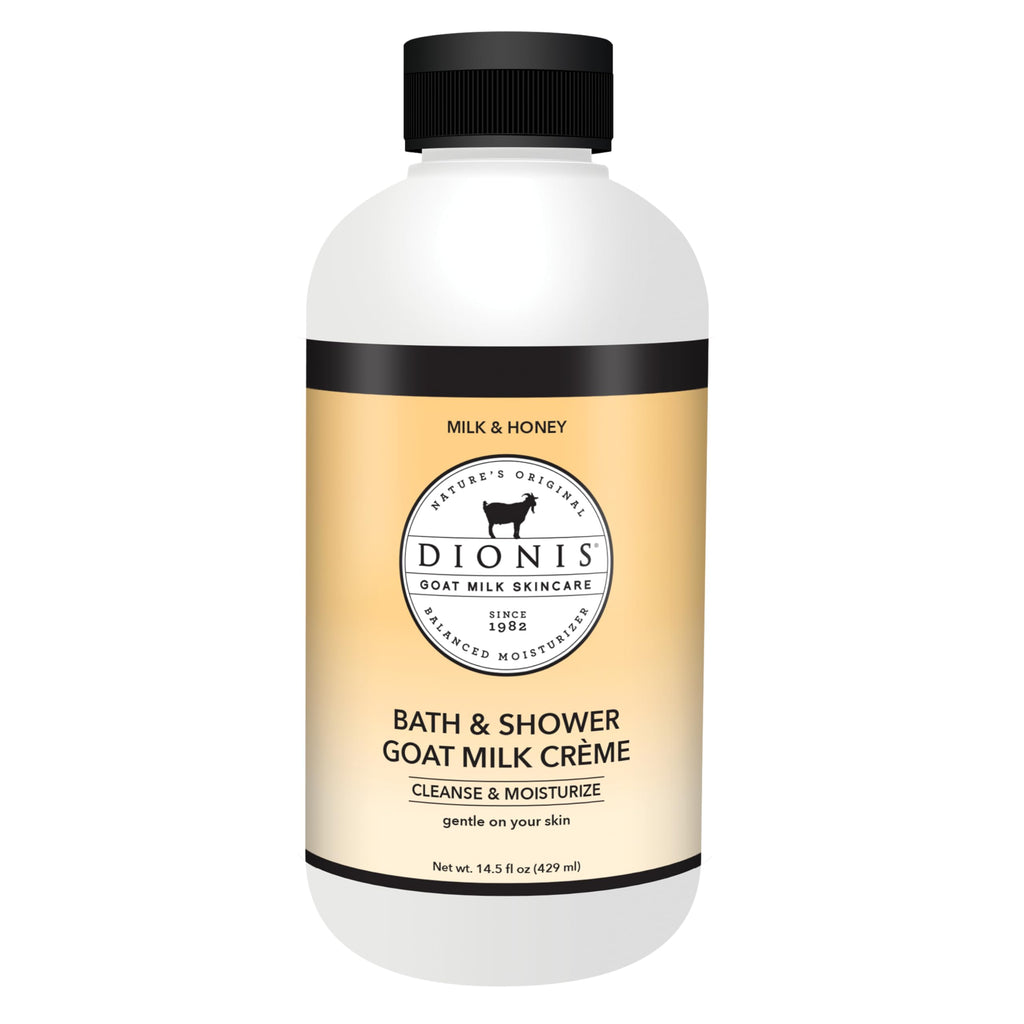Dionis Goat Milk Bath Soap & Milk & Honey Shower Creme – 14.5oz (Pack of 1)