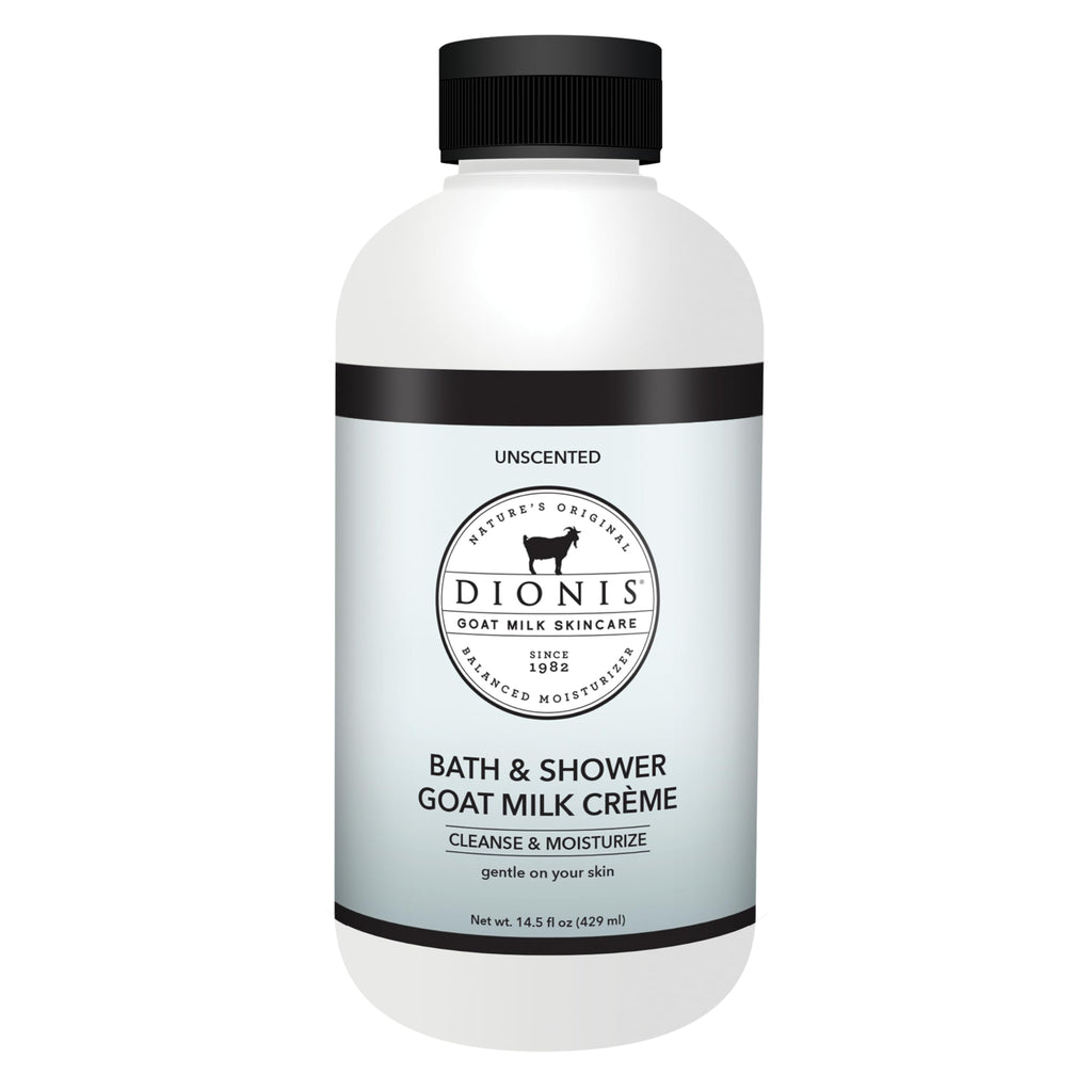 Dionis Goat Milk Bath Soap & Shower Crème Unscented 14.5oz – Fragrance-Free Hydration