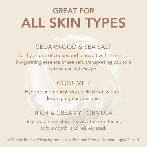 Dionis Goat Milk Body Lotion Cedarwood & Sea Salt 8.5 oz (Pack of 1)