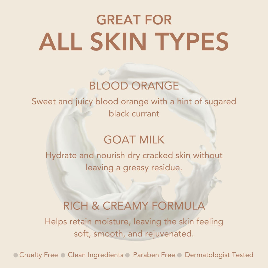 Goat Milk Body Lotion Refill Pouch 16.9oz by Dionis – Hydrating, Clean, Blood Orange