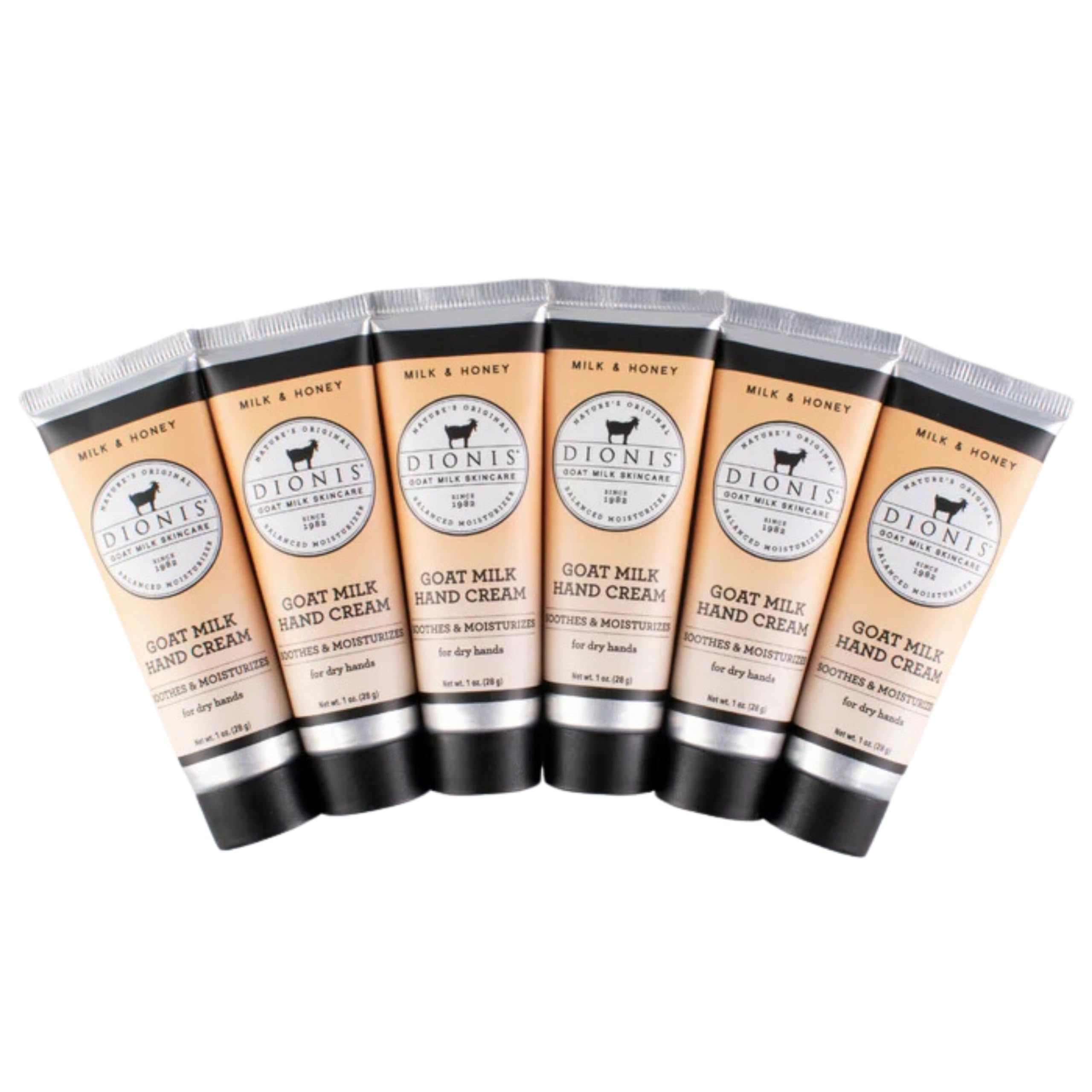 Dionis Goat Milk Hand Cream Milk & Honey 1oz — Pack of 6