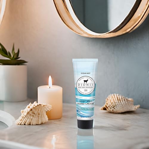 Dionis Goat Milk Hand Cream Ocean Mist — 1oz (Pack of 6) | Non-Greasy Hydration