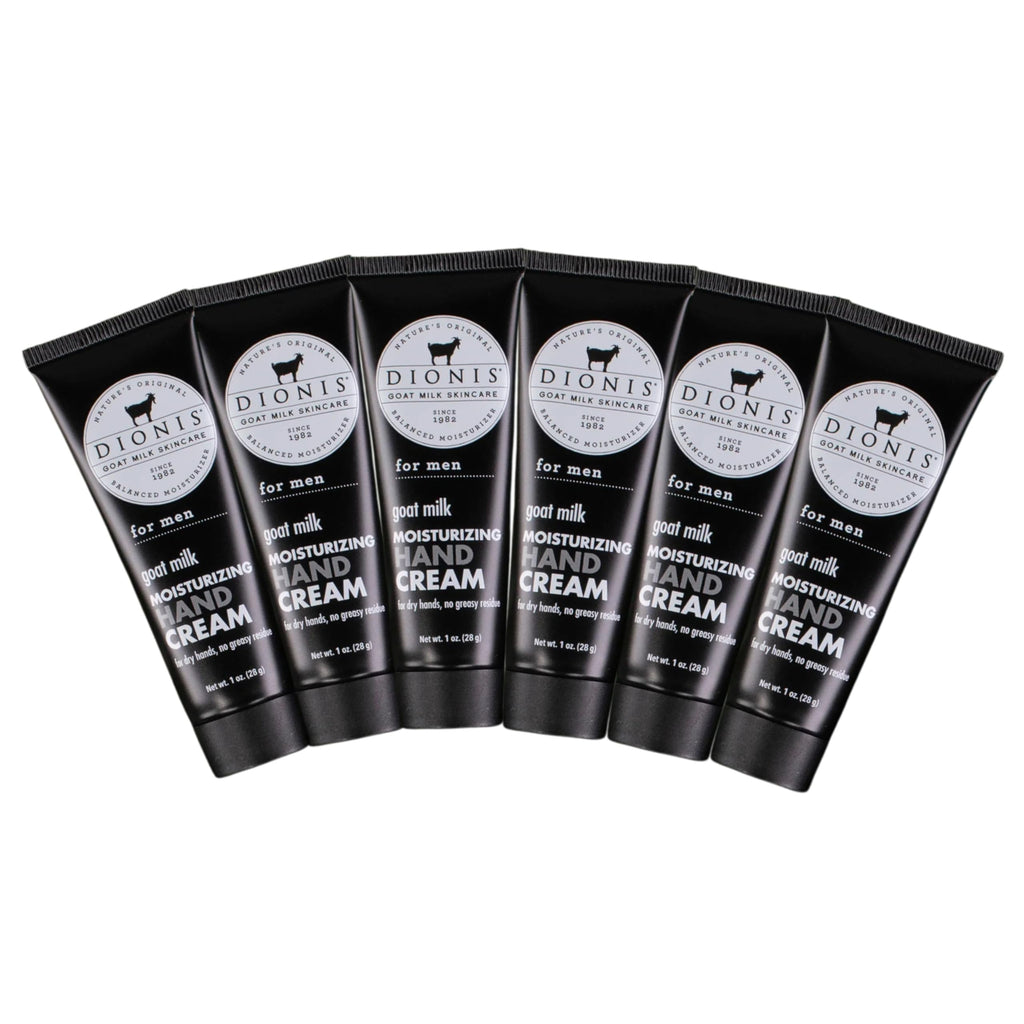 Dionis Goat Milk Hand Cream for Men – Fresh, Non-Greasy 1oz (Pack of 6)