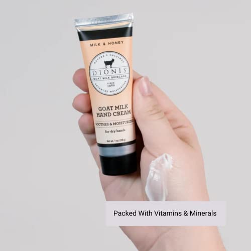 Dionis Goat Milk Hand Cream Milk & Honey 1oz — Pack of 6