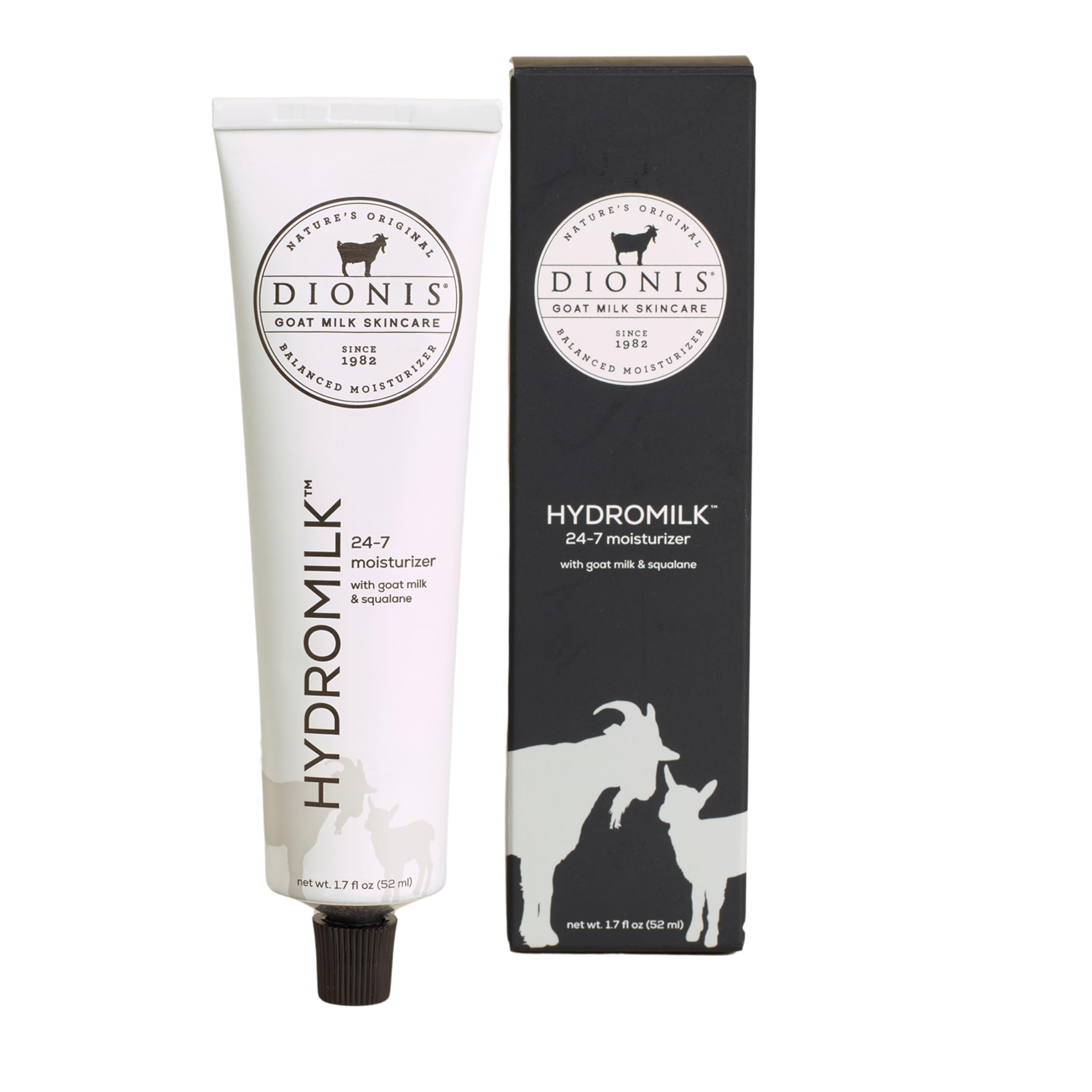 Dionis Hydromilk 24-7 Moisturizer with Goat Milk & Squalane – 1.7 fl oz | Cruelty-Free & Paraben-Free | All Skin Types