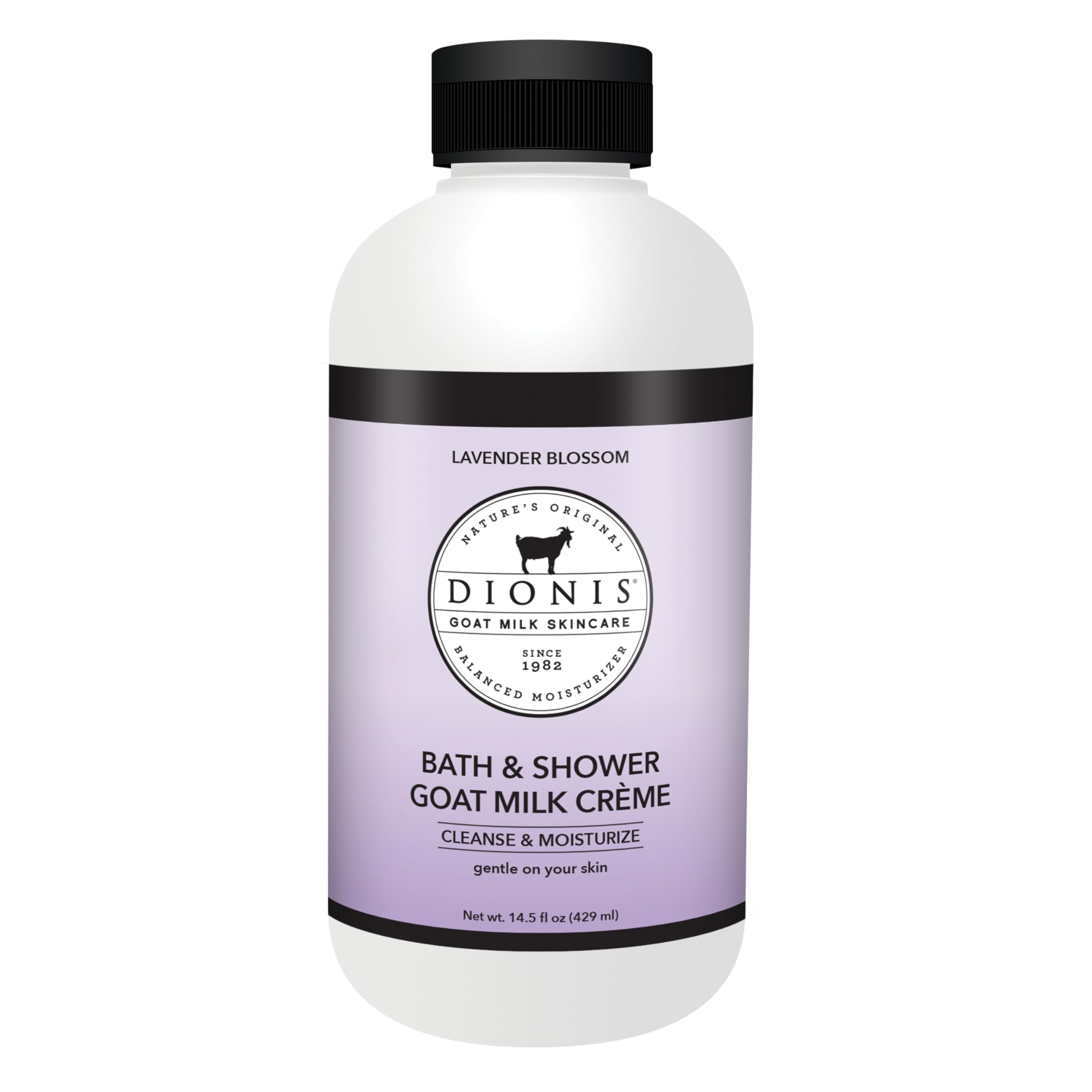 Dionis Lavender Blossom Goat Milk Bath Soap & Shower Crème | USA-Made, Cruelty-Free