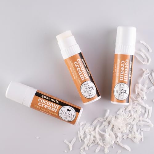Dionis Goat Milk Lip Balm Coconut Cream 0.28 oz Pack of 3