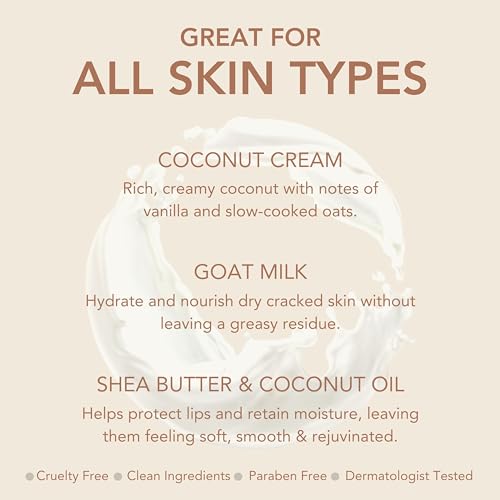 Dionis Goat Milk Lip Balm Coconut Cream 0.28 oz Pack of 3