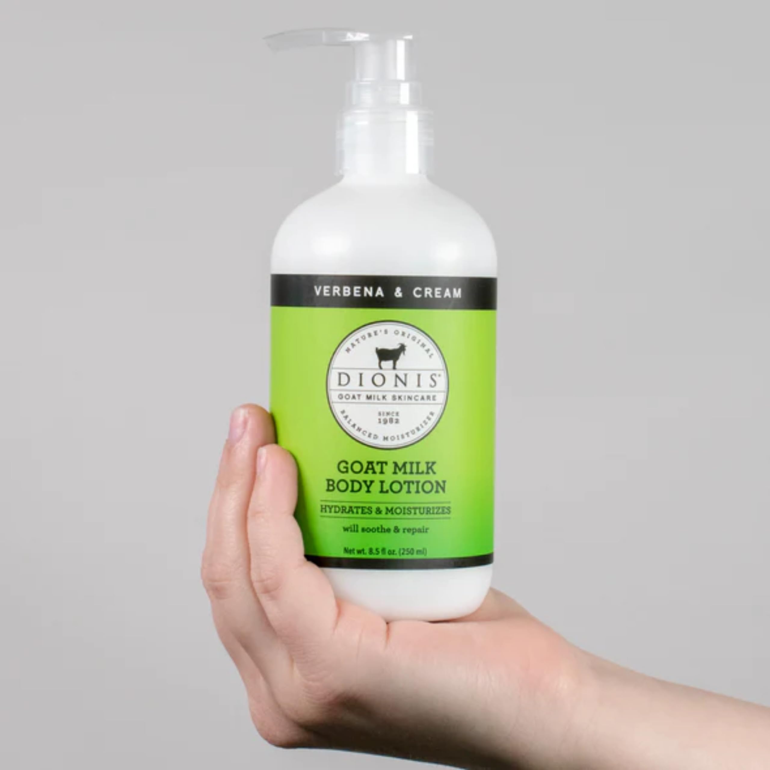 Dionis Verbena & Cream Goat Milk Bundle – Hydrating Body Lotion + Travel Size Cream