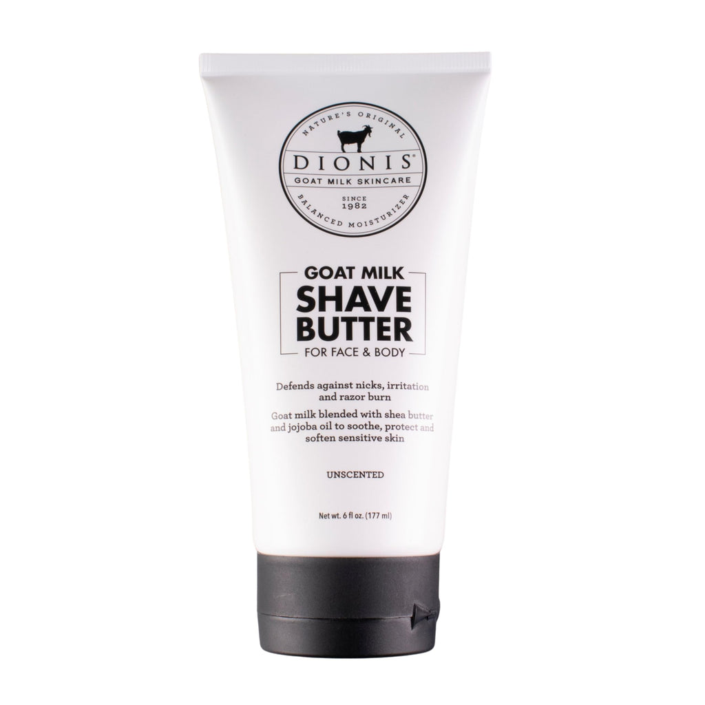 Dionis Goat Milk Shave Butter for Men – Hydrating Face & Body Shave Cream with Shea Butter & Jojoba Oil | Sensitive Skin, 6oz