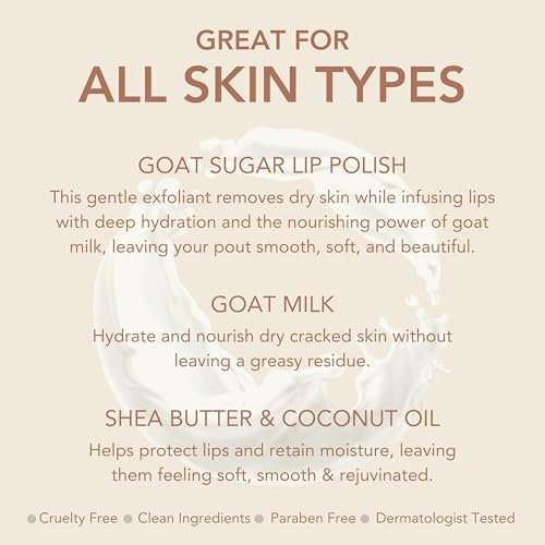 Dionis Goat Milk Sugar Lip Polish 0.5oz – Gentle Exfoliant & Hydration