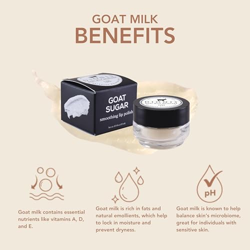 Dionis Goat Milk Sugar Lip Polish 0.5oz – Gentle Exfoliant & Hydration