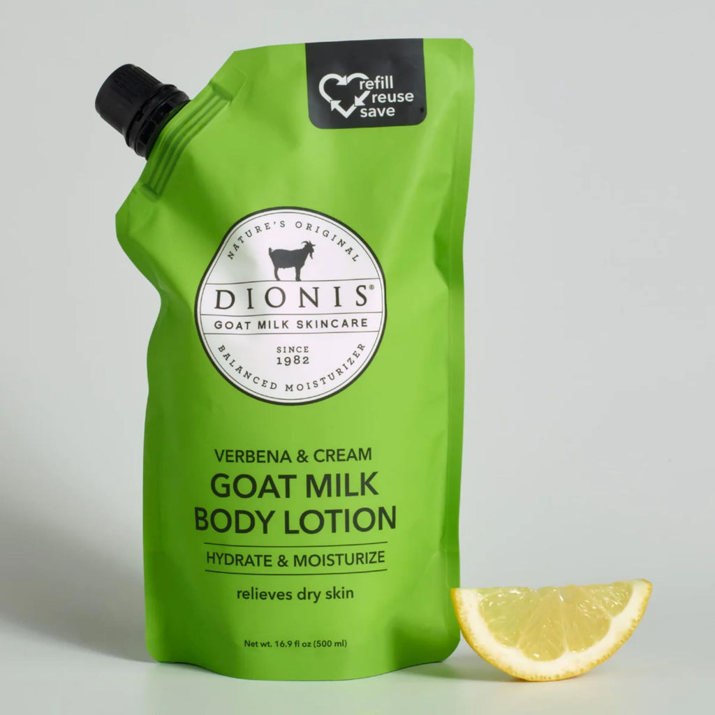 Dionis Goat Milk Body Lotion Refill Pouch 16.9oz – Hydrating & Dermatologist Tested