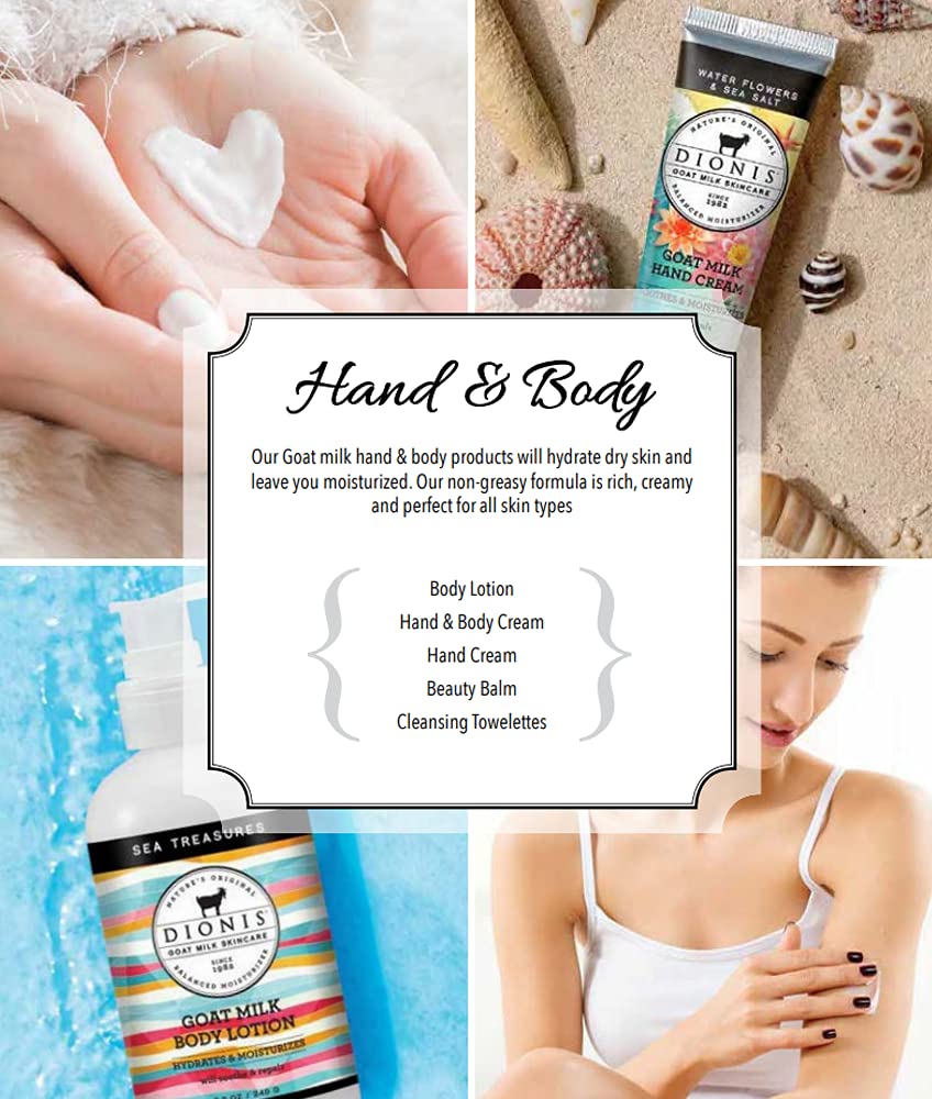Dionis Goat Milk Hand Cream – Honeysuckle & Coconut Scent, 1 oz | Made in USA