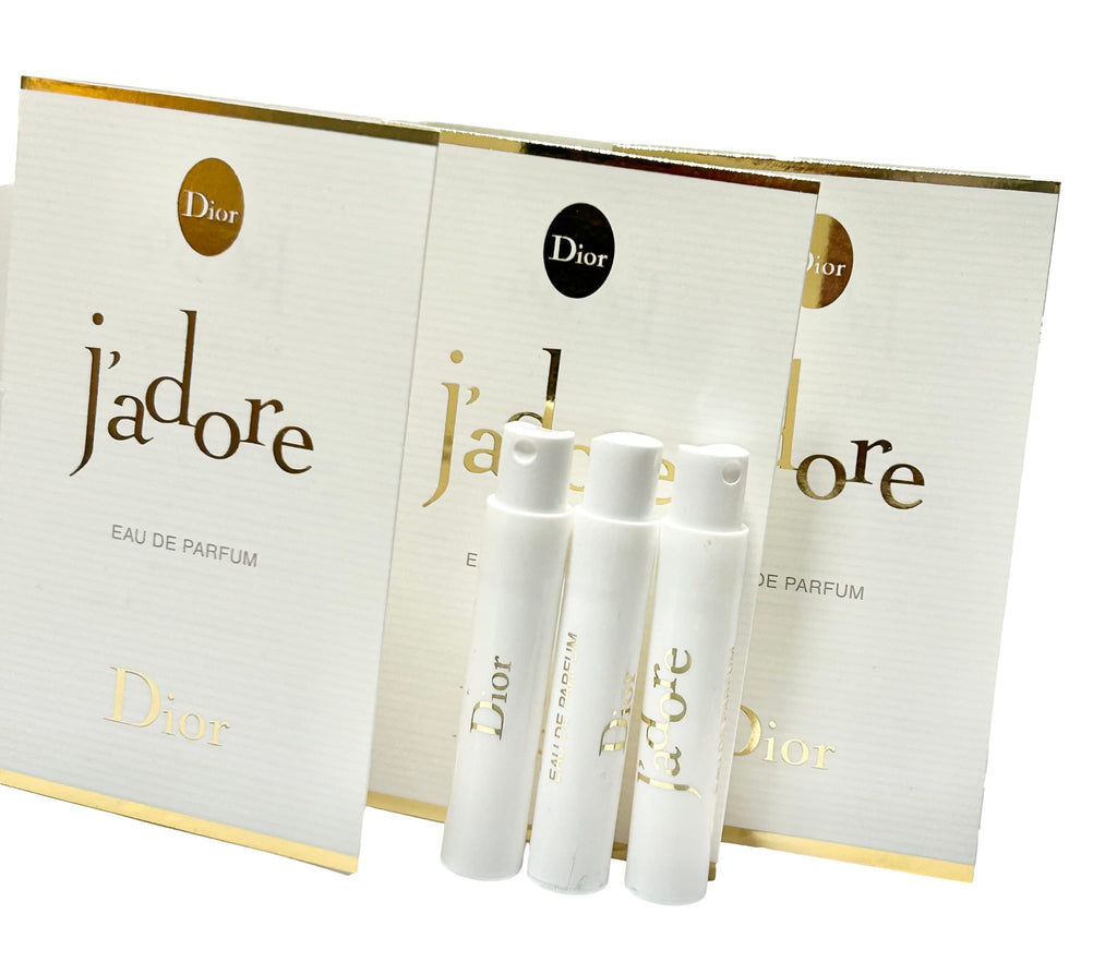 Dior J'adore Sample Set — 3 x 1.2 ml Travel-Size Fragrance Vials