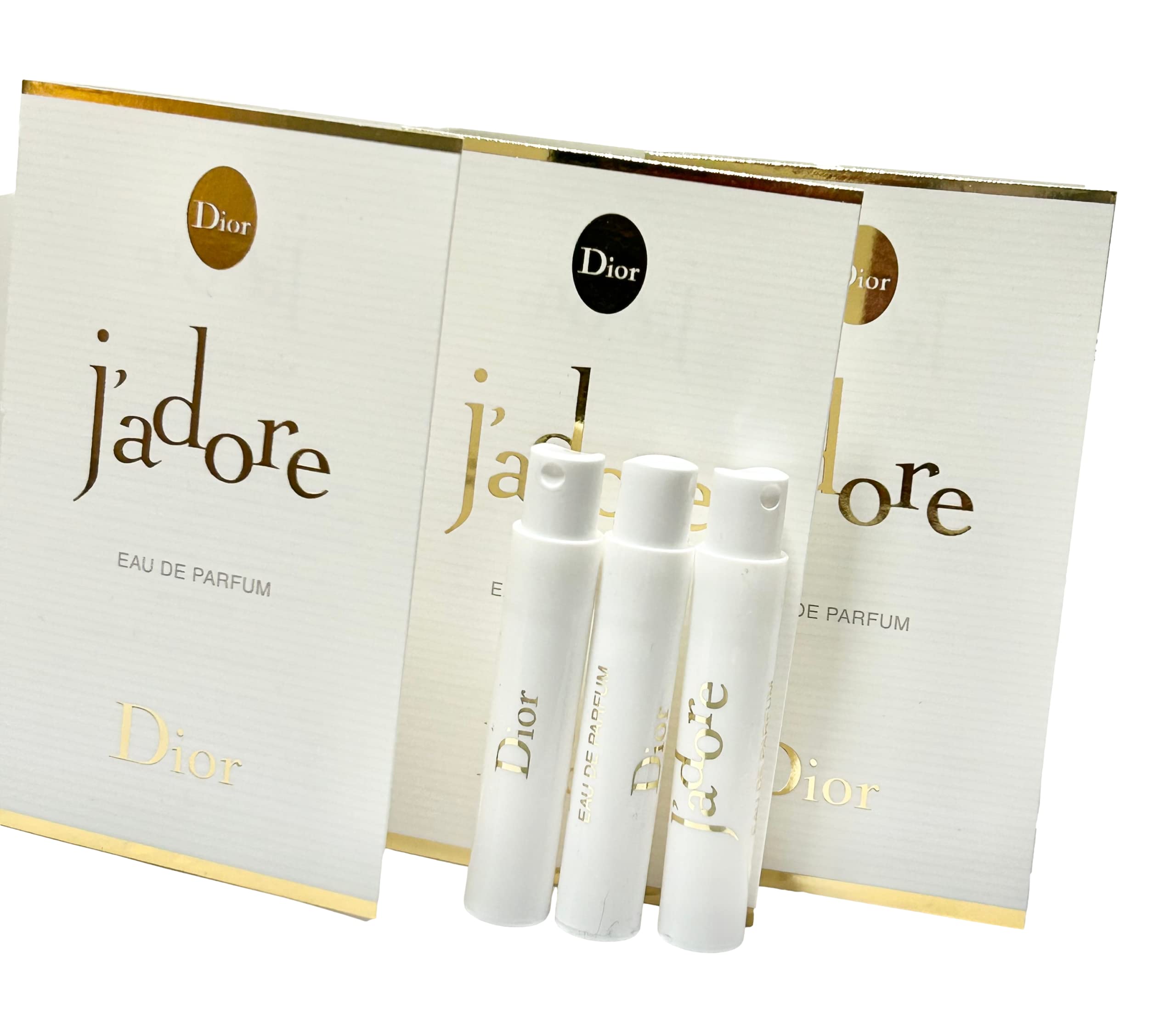 Dior J'adore Sample Set — 3 x 1.2 ml Travel-Size Fragrance Vials