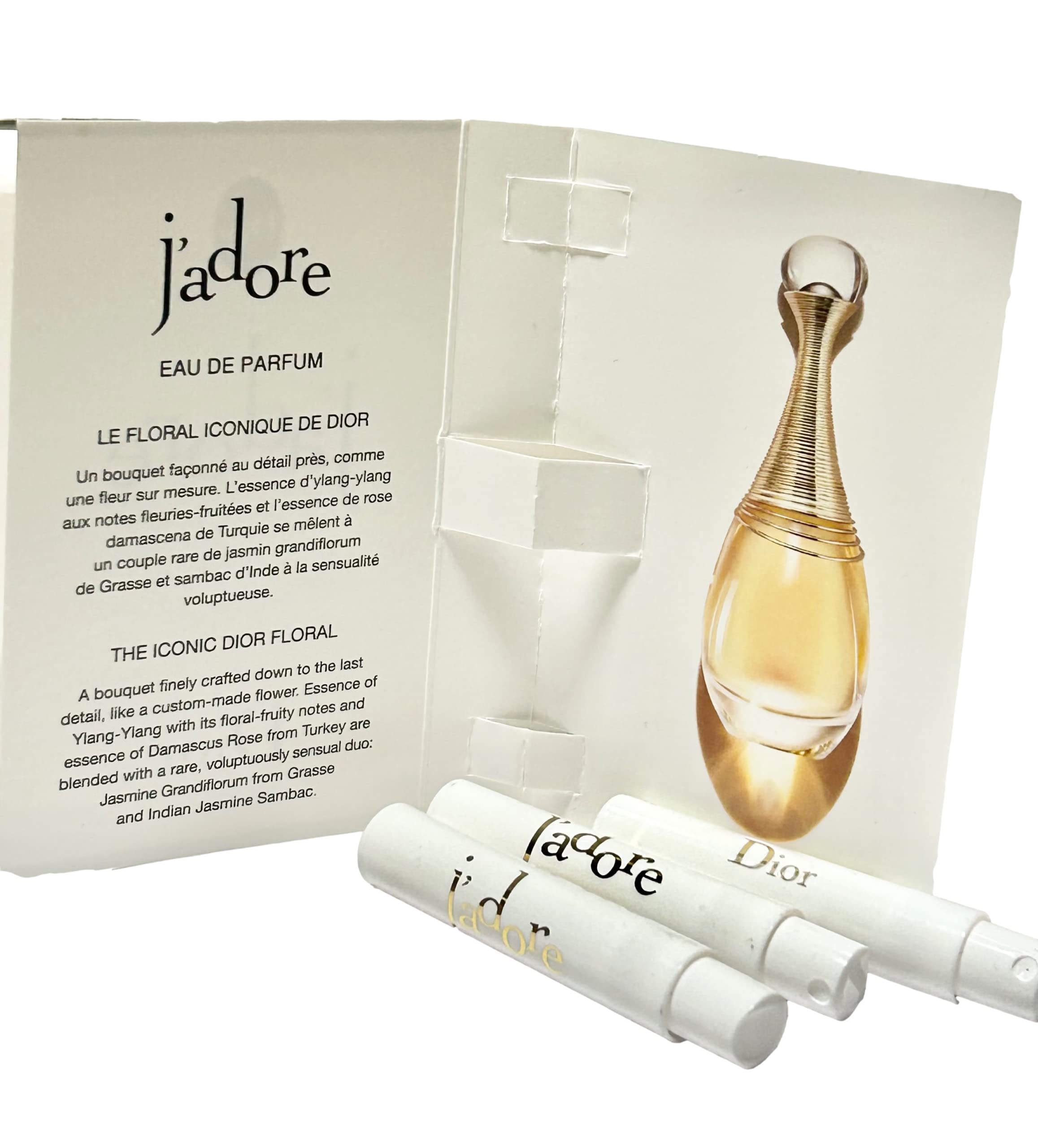 Dior J'adore Sample Set — 3 x 1.2 ml Travel-Size Fragrance Vials