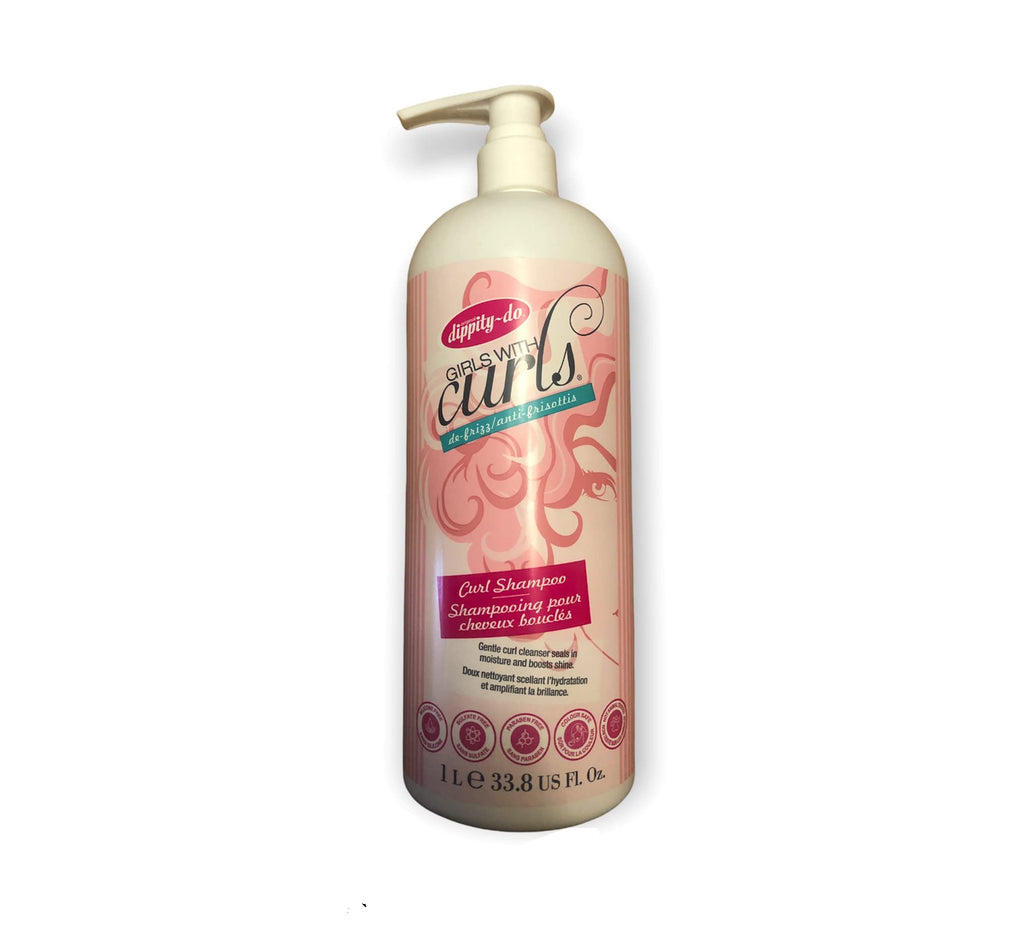 Dippity Do Girls With Curls Curl Shampoo 33.8 oz – Gentle Cleansing for Curly & Coily Hair