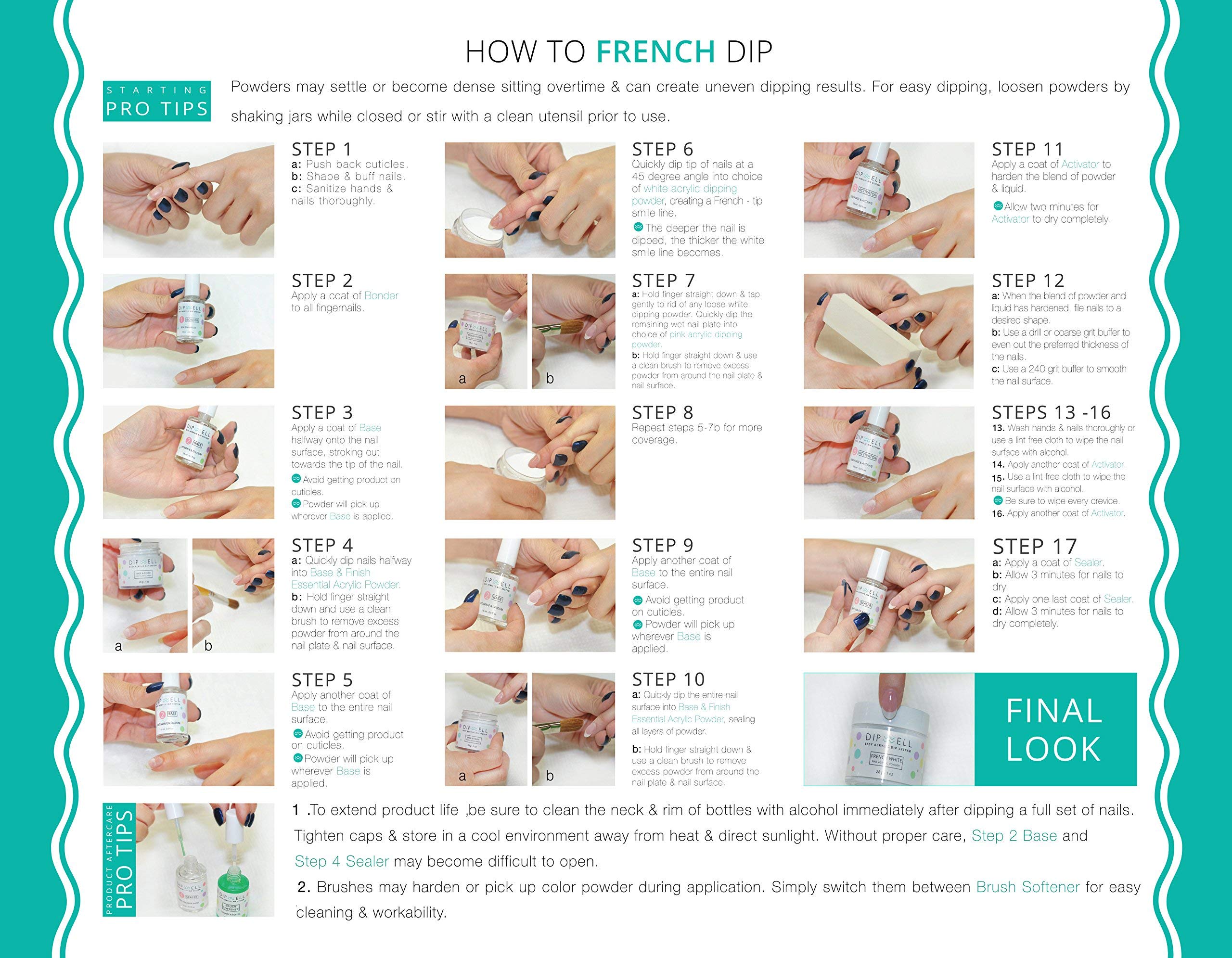 DipWell Dipping Nail Starter Kit – Easy Acrylic Powder & Gel System for French Set