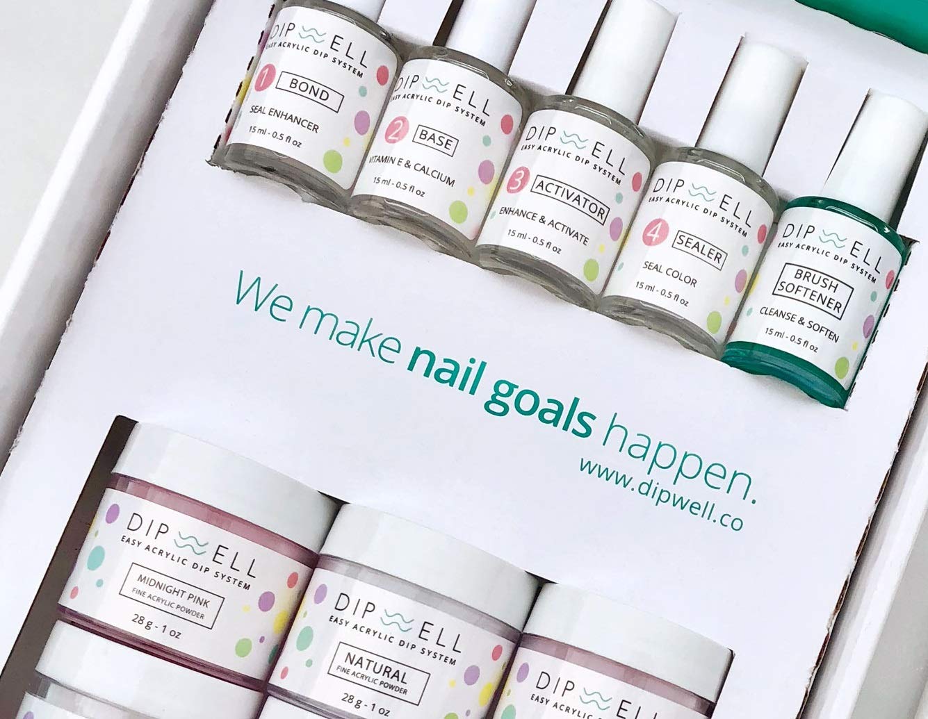 DipWell Dipping Nail Starter Kit – Easy Acrylic Powder & Gel System for French Set