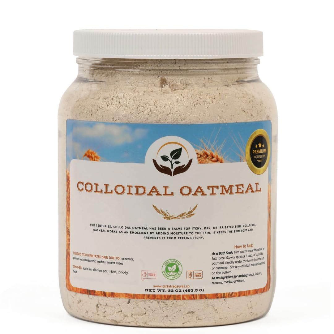 Dirty Treasures Colloidal Oatmeal Bath – Fragrance-Free, Baby-Safe (2 lb)
