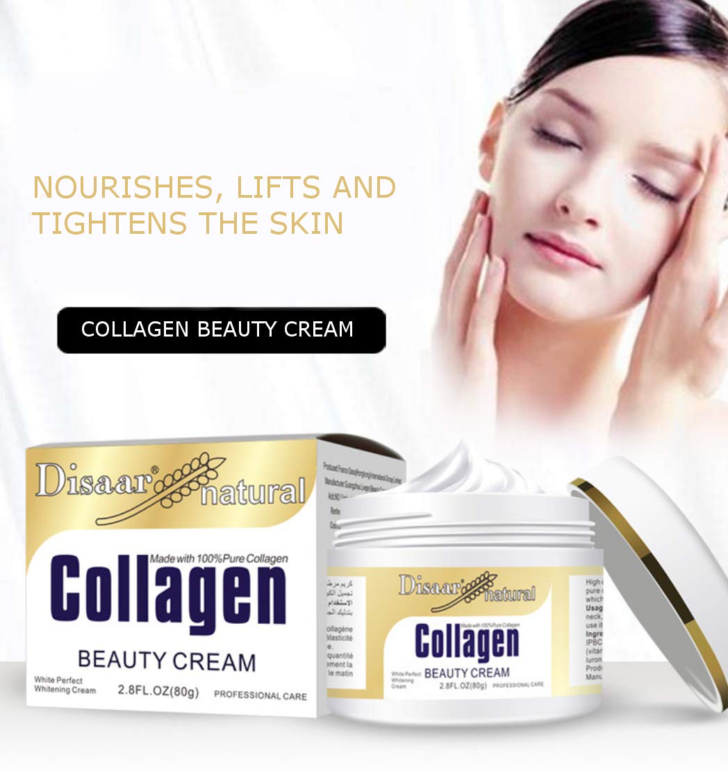 DISAAR Beauty Collagen Cream – 2 x 80g for Hydration, Firmness & Even Tone