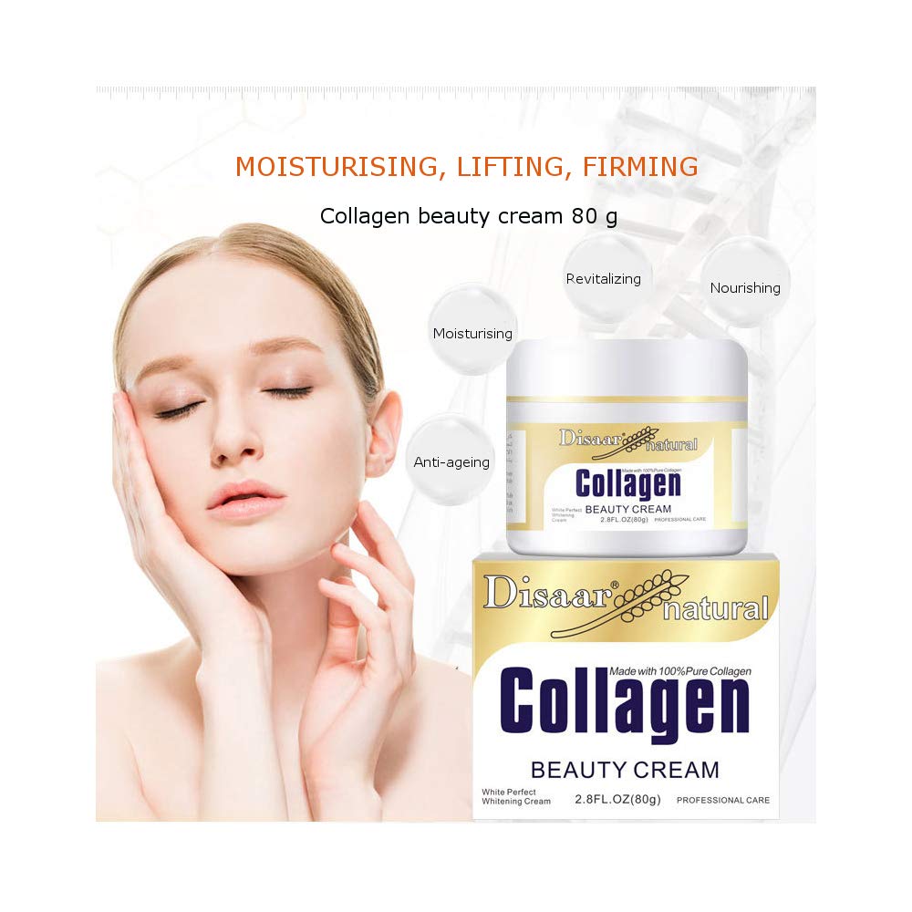 DISAAR Beauty Collagen Cream – 2 x 80g for Hydration, Firmness & Even Tone