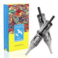DISCOVER DEVICE 20pcs Tattoo Needle Cartridges 1207RL Round Liner with Safety Membrane