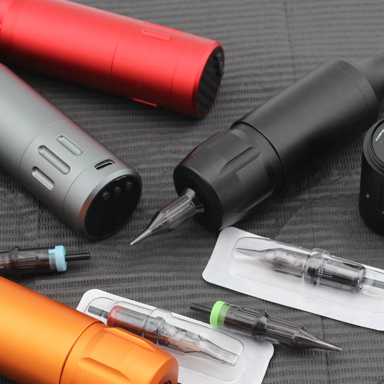 DISCOVER DEVICE 20pcs Tattoo Needle Cartridges 1207RL Round Liner with Safety Membrane
