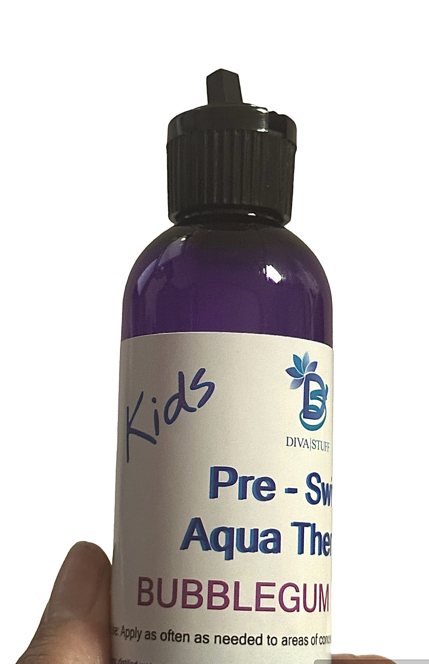Diva Stuff Kids Pre-Swim Aqua Therapy Lotion – Chlorine Neutralizing Moisturizer, Bubblegum Scent, USA Made (Pack of 2)