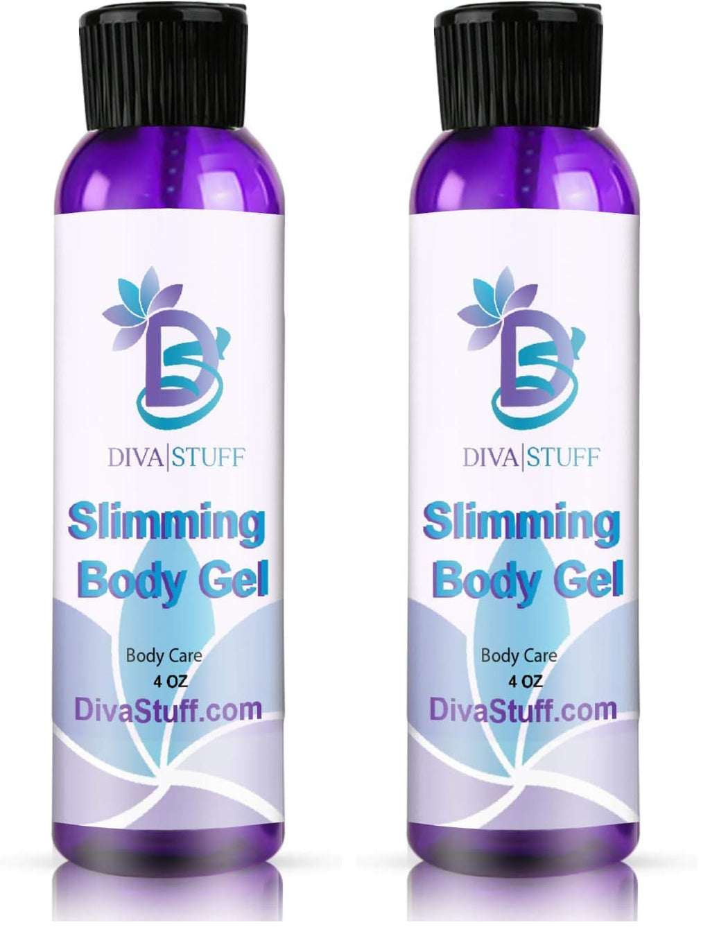 Diva Stuff Slimming Gel Cream for Waist & Thigh Trainers - 4 oz x 2