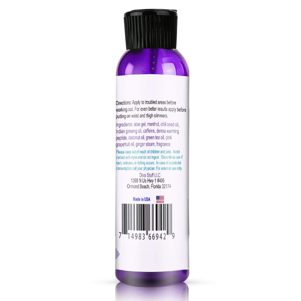 Diva Stuff Slimming Gel Cream for Waist & Thigh Trainers - 4 oz x 2