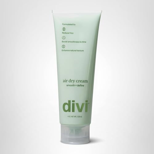 Divi Air Dry Styling Cream for Curly, Wavy & Frizzy Hair | Frizz Control, Definition & 24-Hour Softness | 4 oz