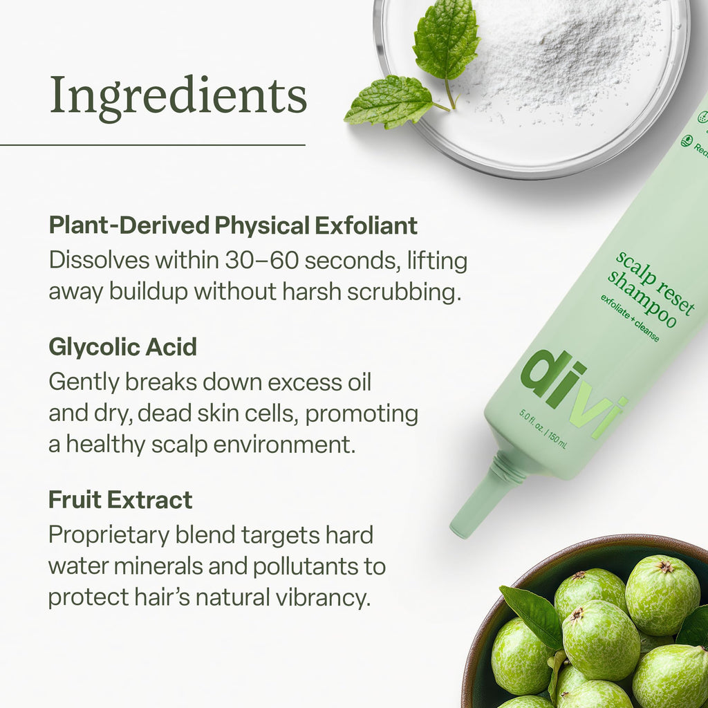 Divi Clarifying Scalp Reset Shampoo & Whipped Repair Mask Set – Deep Cleansing, Oil Control & Bond Repair (2-Piece)
