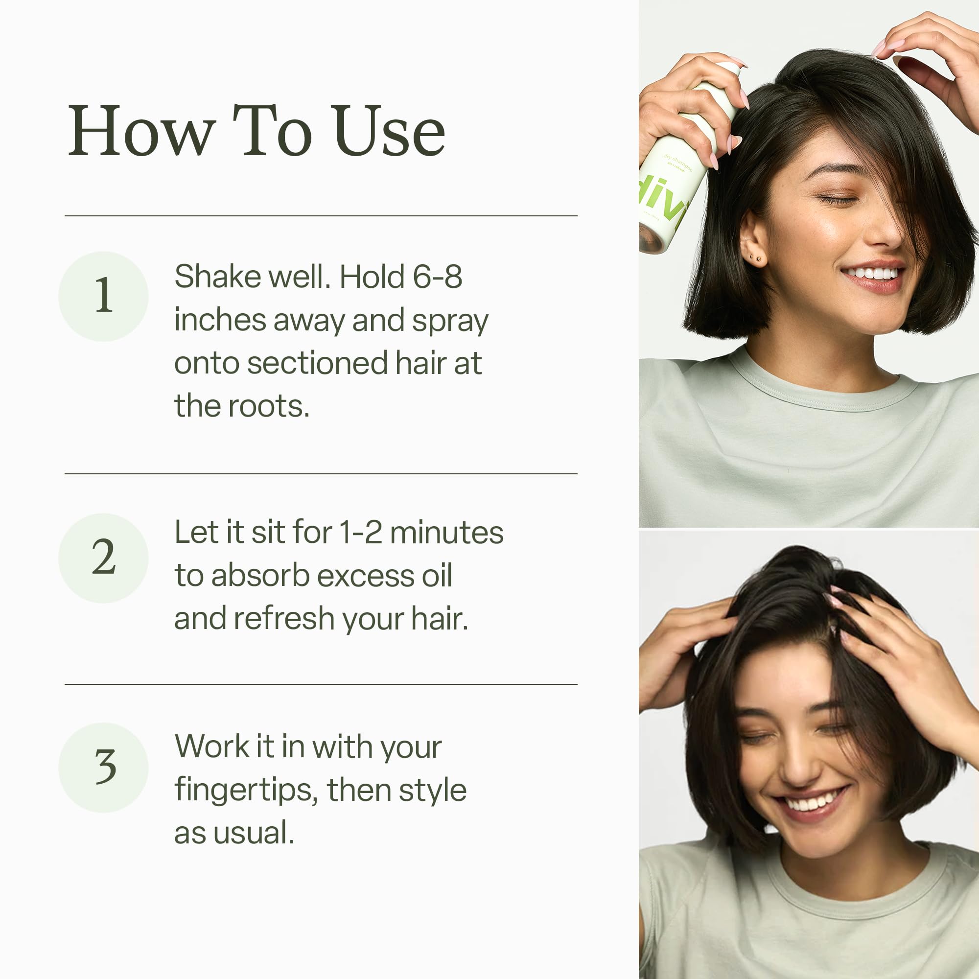 Divi Dry Shampoo Spray – Absorbs Oil, Refreshes Scalp