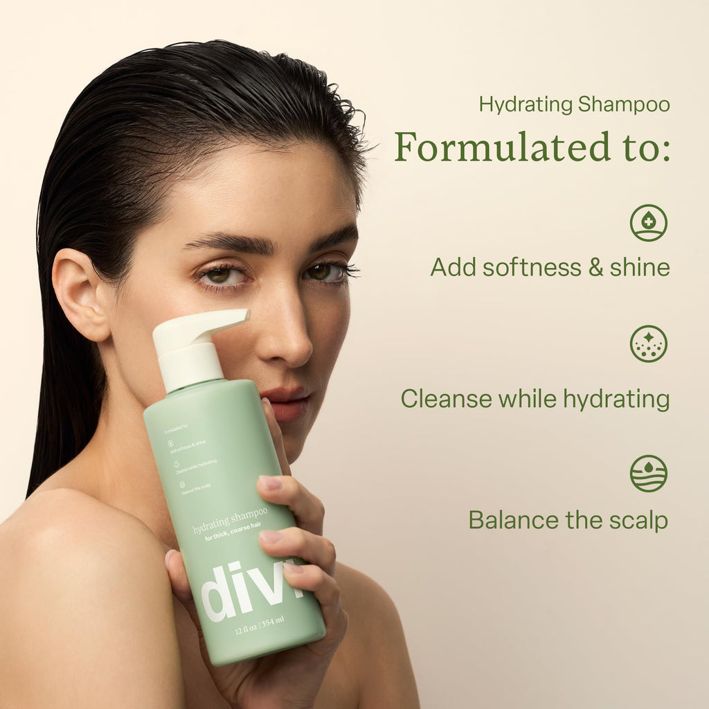 Divi Hydrating Shampoo & Conditioner – Deep Moisture for Thick Hair