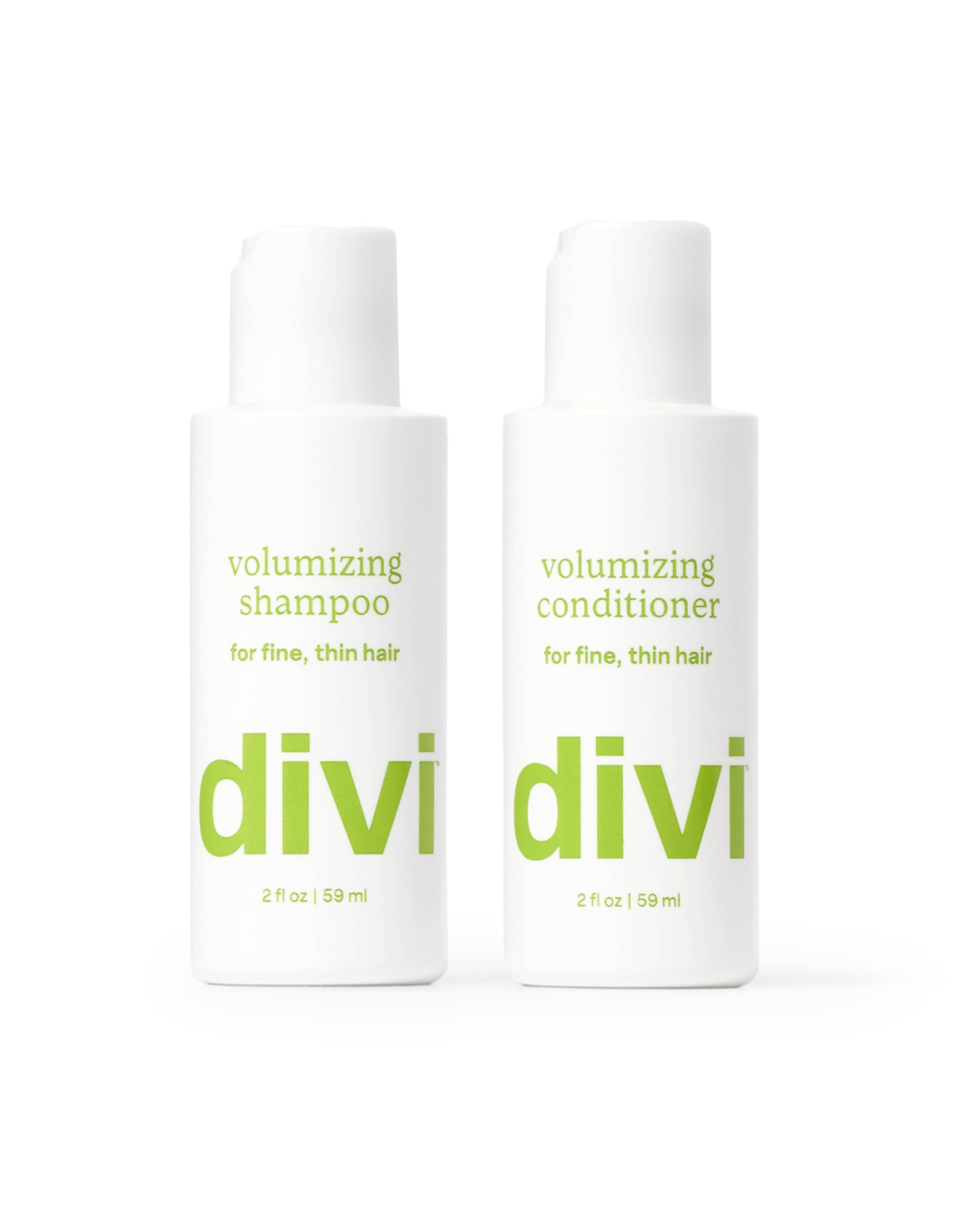 Divi Mini Volumizing Shampoo & Conditioner - Lightweight for Fine Hair (2oz)