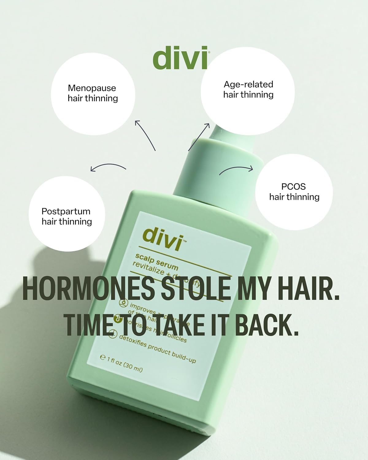 Divi Scalp Serum for Thinning Hair, 2-Pack, 30ml – Clinically Tested with Caffeine & Rosemary
