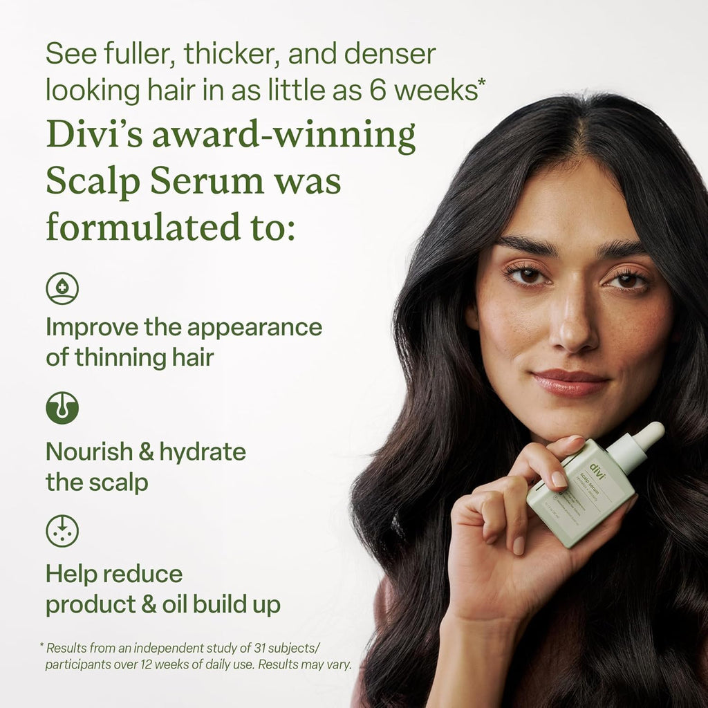 Divi Scalp Serum for Thinning Hair, 2-Pack, 30ml – Clinically Tested with Caffeine & Rosemary