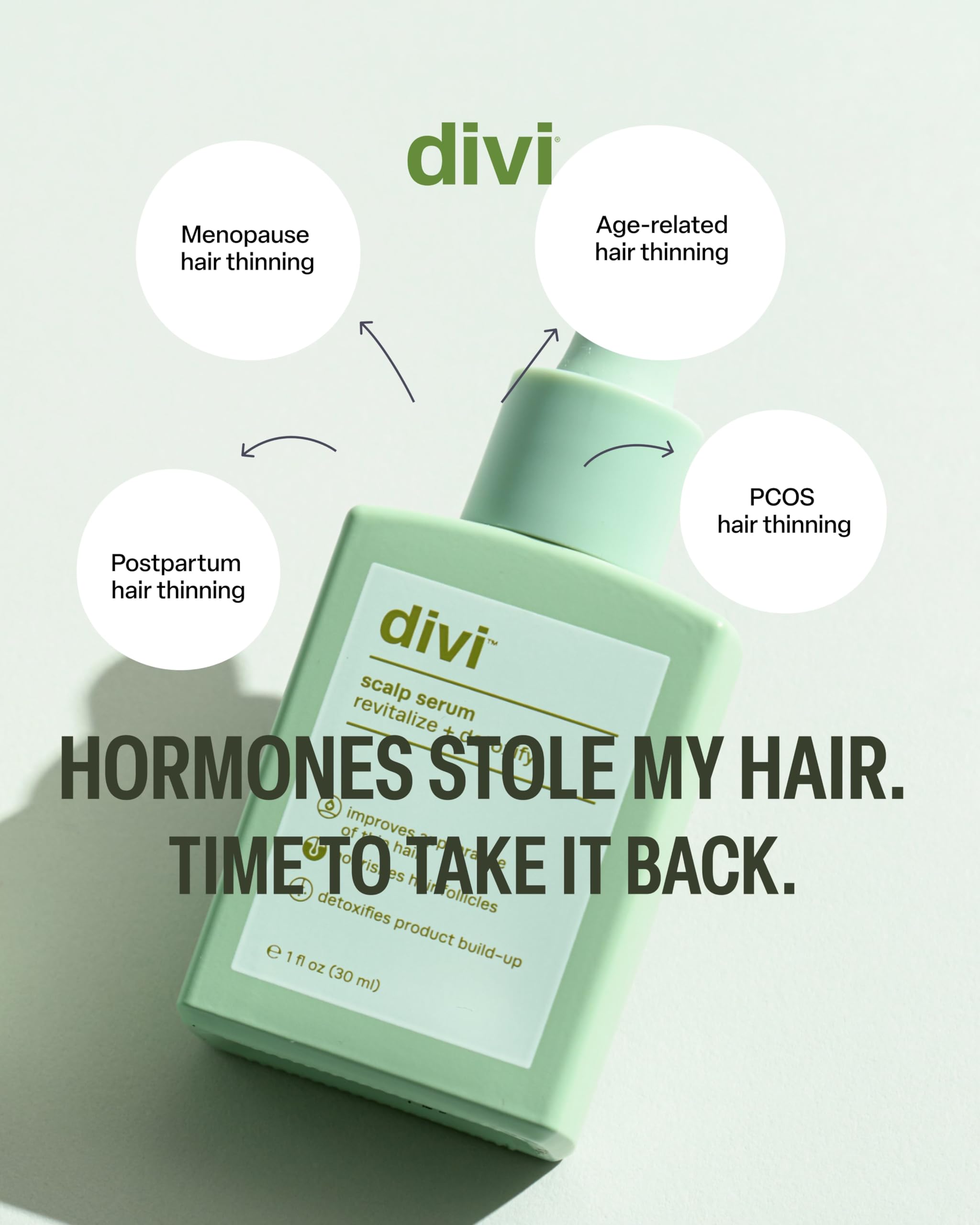 Divi Scalp Serum for Thinning Hair, 15ml – Clinically Tested Nourishing Formula with Amino Acids, Caffeine & Rosemary Oil