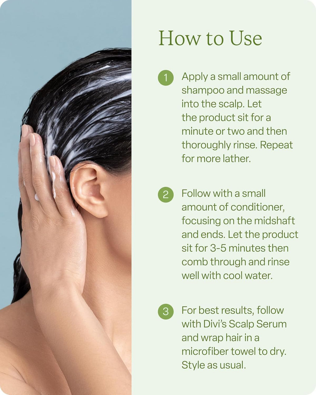 Divi Volumizing Starter Bundle – Shampoo, Conditioner & Scalp Serum for Fine & Thinning Hair | Lightweight Hair Care 3-Piece Set