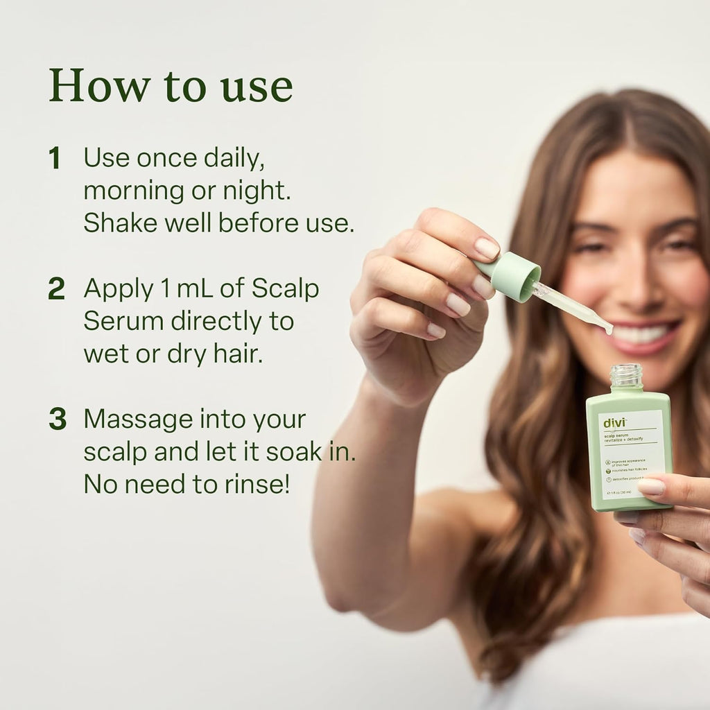 Divi Scalp Serum for Thinning Hair, 2-Pack, 30ml – Clinically Tested with Caffeine & Rosemary