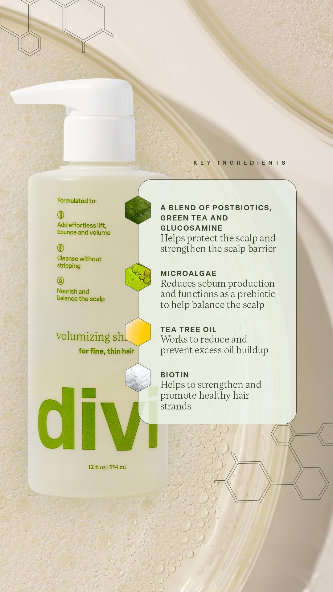 Divi Volumizing Shampoo & Conditioner Set – Lightweight Hair Care for Fine & Thinning Hair