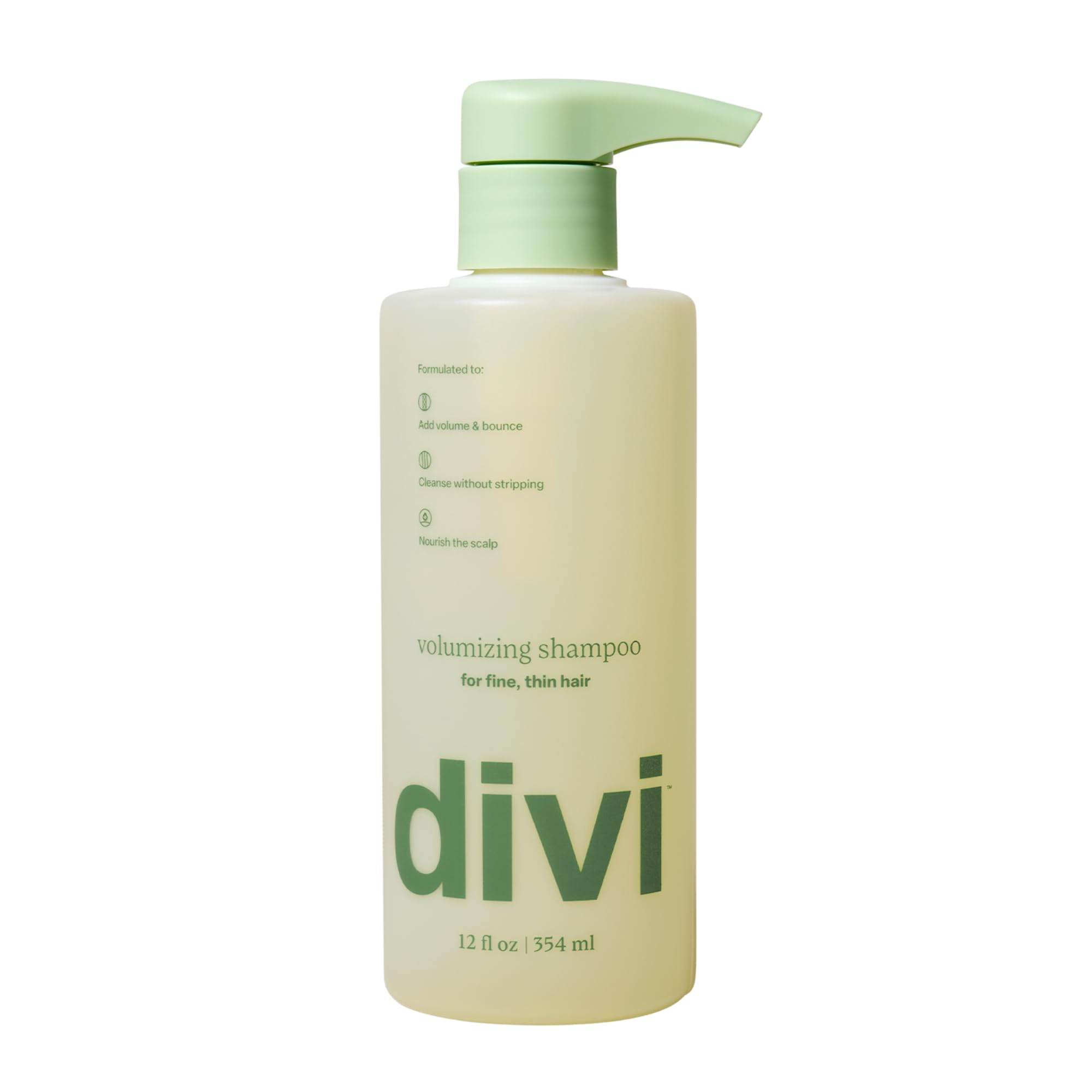 Divi Volumizing Shampoo for Fine Hair | Lightweight, Color-Safe & Nourishing, 12 oz