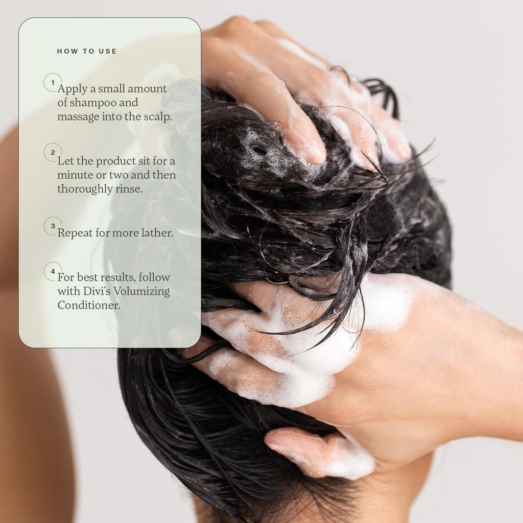 Divi Volumizing Shampoo for Fine Hair | Lightweight, Color-Safe & Nourishing, 12 oz